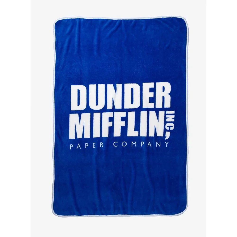 The Office Dunder Mifflin Throw Blanket In Collectible Tin Exclusive Brand New